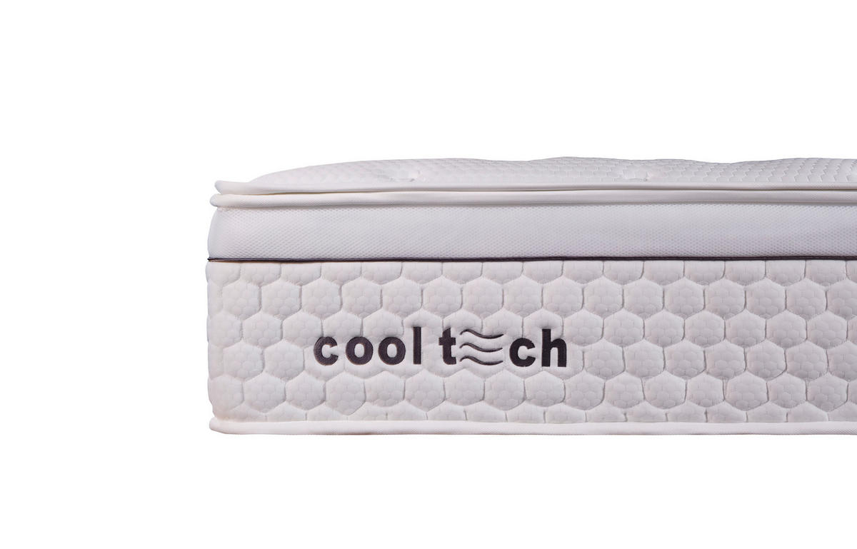 TASCHENFEDERKERNMATRATZE COOLTECH V-2 140/200 cm Höhe ca. 32 cm  - Weiss, Basics, Textil (140/200cm) - Livetastic