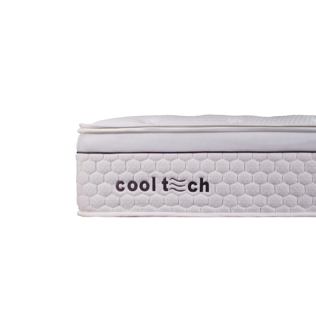 Thumbnail - Livetastic Taschenfederkernmatratze Cooltech V-2, Weiß, Textil, H3, Füllung: Polyester, 140x200 cm, Oeko-Tex® Standard 1...