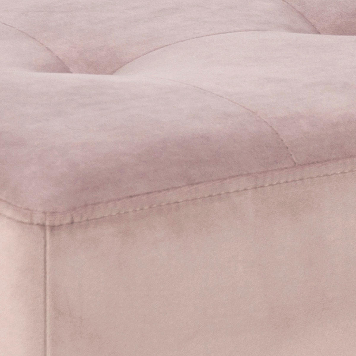 BÄNK i metall, textil rosa, svart  - svart/rosa, Trend, metall/textil (95/45/38cm) - Livetastic