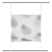 PLISSEE 50/130 cm  - Naturfarben/Grau, KONVENTIONELL, Textil (50/130cm)