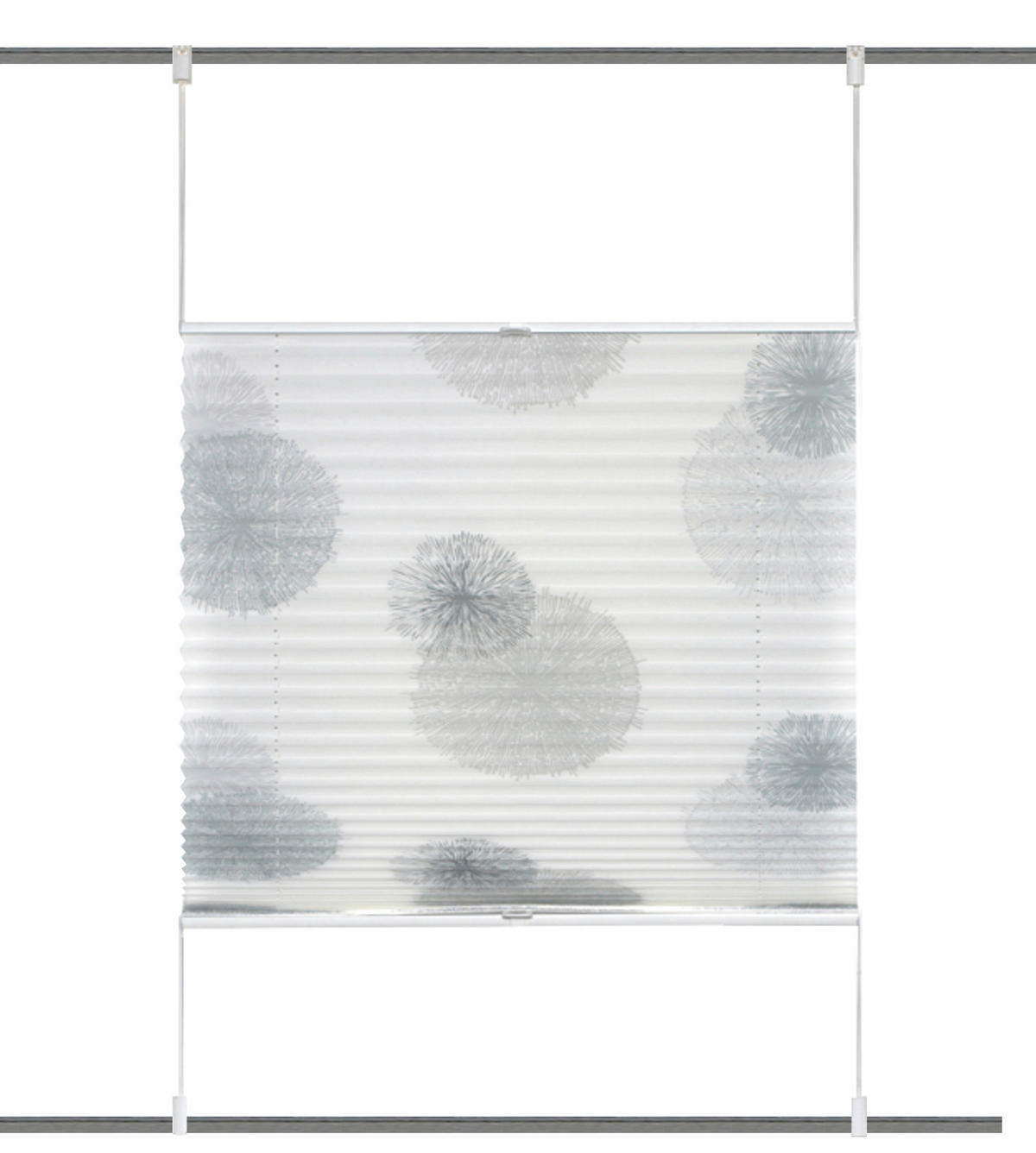 PLISSEE 50/130 cm  - Naturfarben/Grau, KONVENTIONELL, Textil (50/130cm)