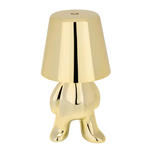 AKKU-TISCHLEUCHTE Brooklyn 9/17 cm  - Goldfarben, Trend, Kunststoff/Metall (9/17cm) - Novel
