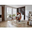 RELAXSESSEL in Leder Braun  - Edelstahlfarben/Braun, Design, Leder/Metall (78/112/85cm) - Cantus