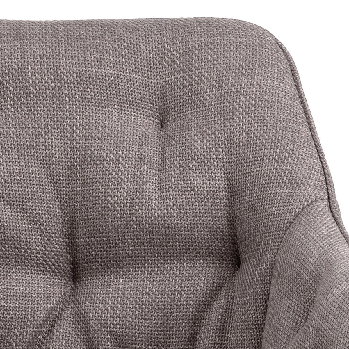 STOL MED ARMSTÖD struktur  - gråbrun/svart, Design, metall/textil (58/83/55cm) - MID.YOU