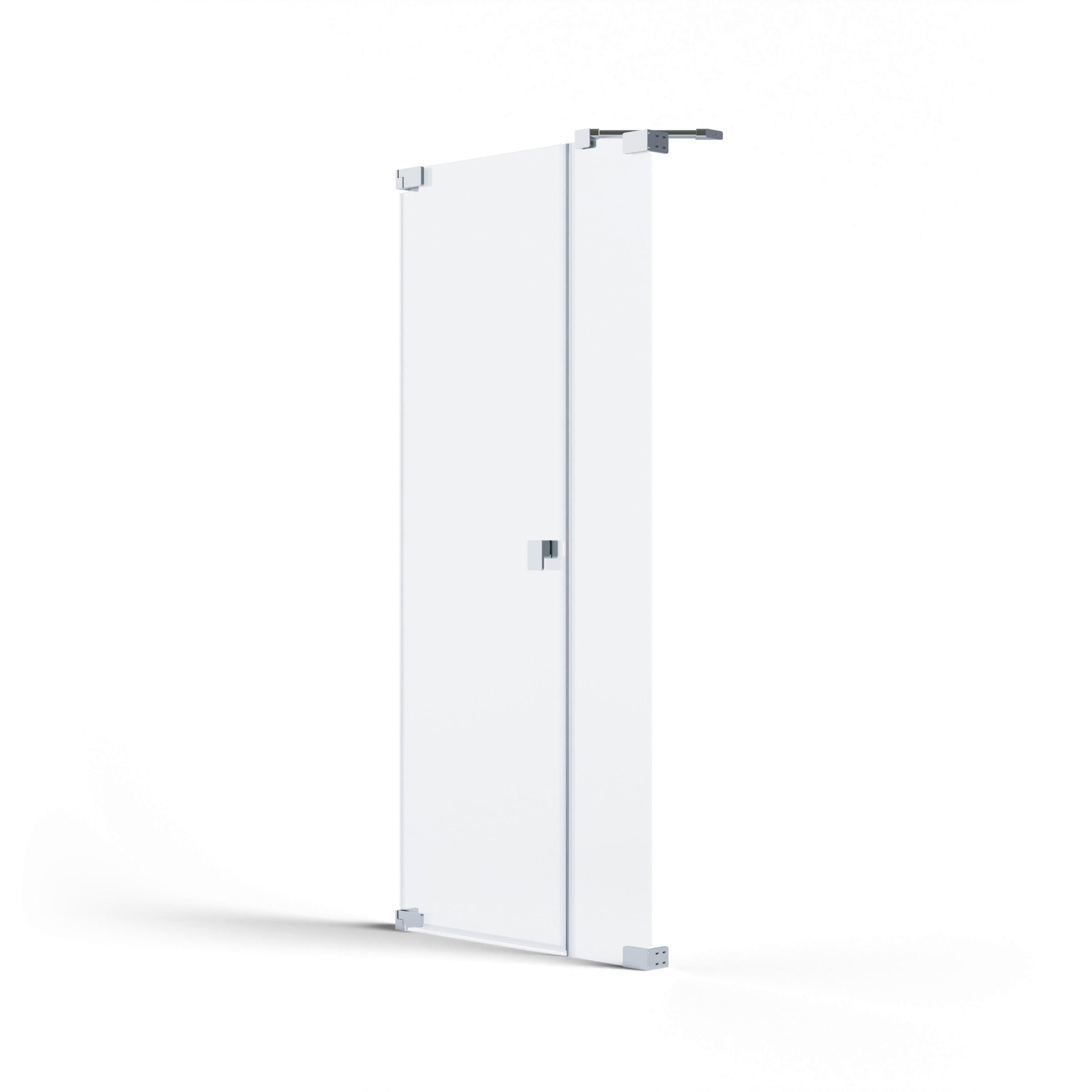 DUSCHTÜR Chromfarben  90/200 cm  - Chromfarben, MODERN, Glas/Metall (90/200cm) - Schöner Wohnen