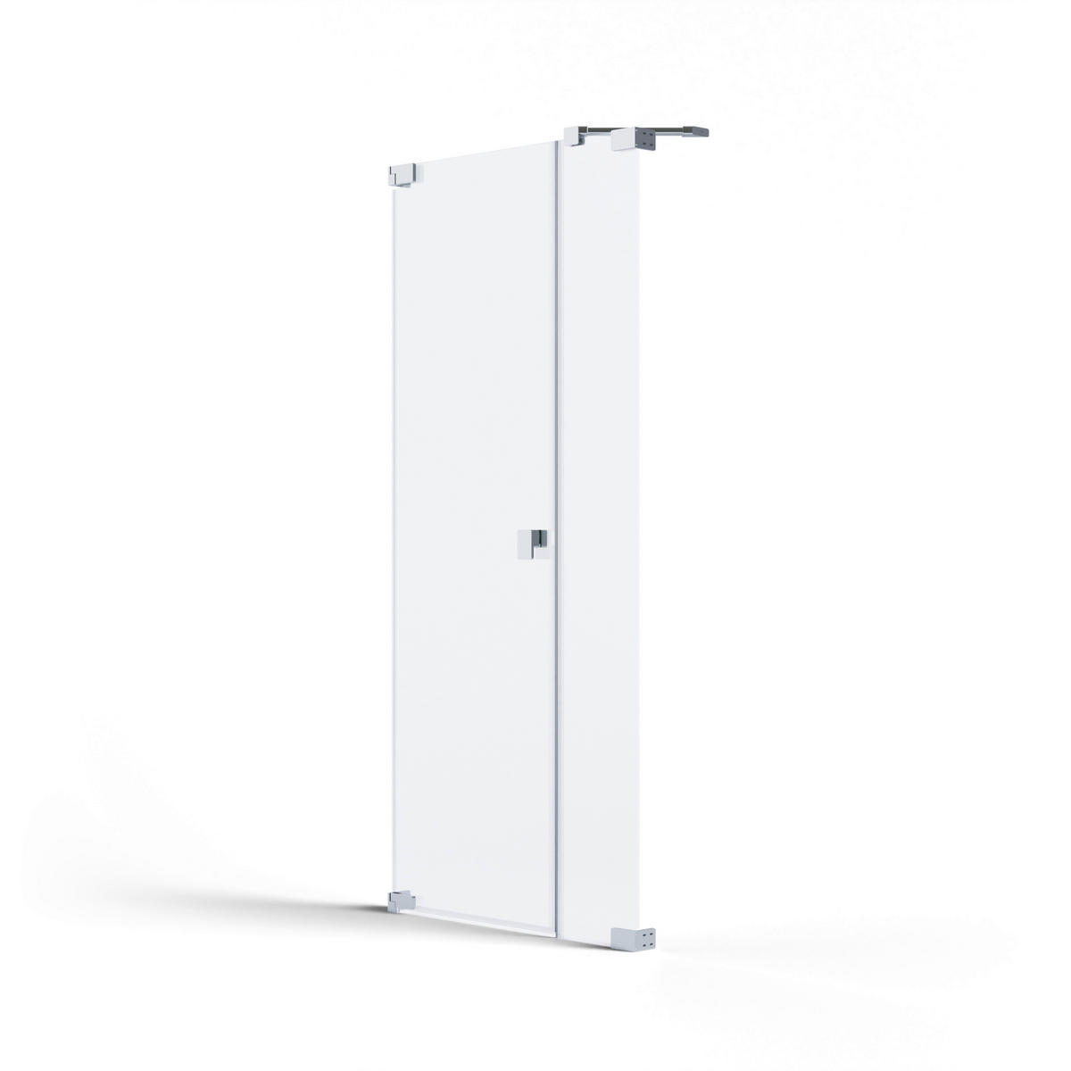 DUSCHTÜR Chromfarben  90/200 cm  - Chromfarben, MODERN, Glas/Metall (90/200cm) - Schöner Wohnen