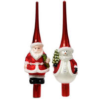 ŠPIČKA NA VÁNOČNÍ STROMEČEK - Konvenční, sklo (8,00cm)