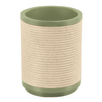 ZAHNPUTZBECHER Kunststoff  - Waldgrün, Basics, Kunststoff (7,8/9,9/7,8cm) - Kleine Wolke