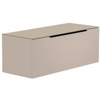 LOWBOARD  in 110/56/45 cm  - Sandfarben/Schwarz, Design, Glas/Holzwerkstoff (110/56/45cm) - Moderano