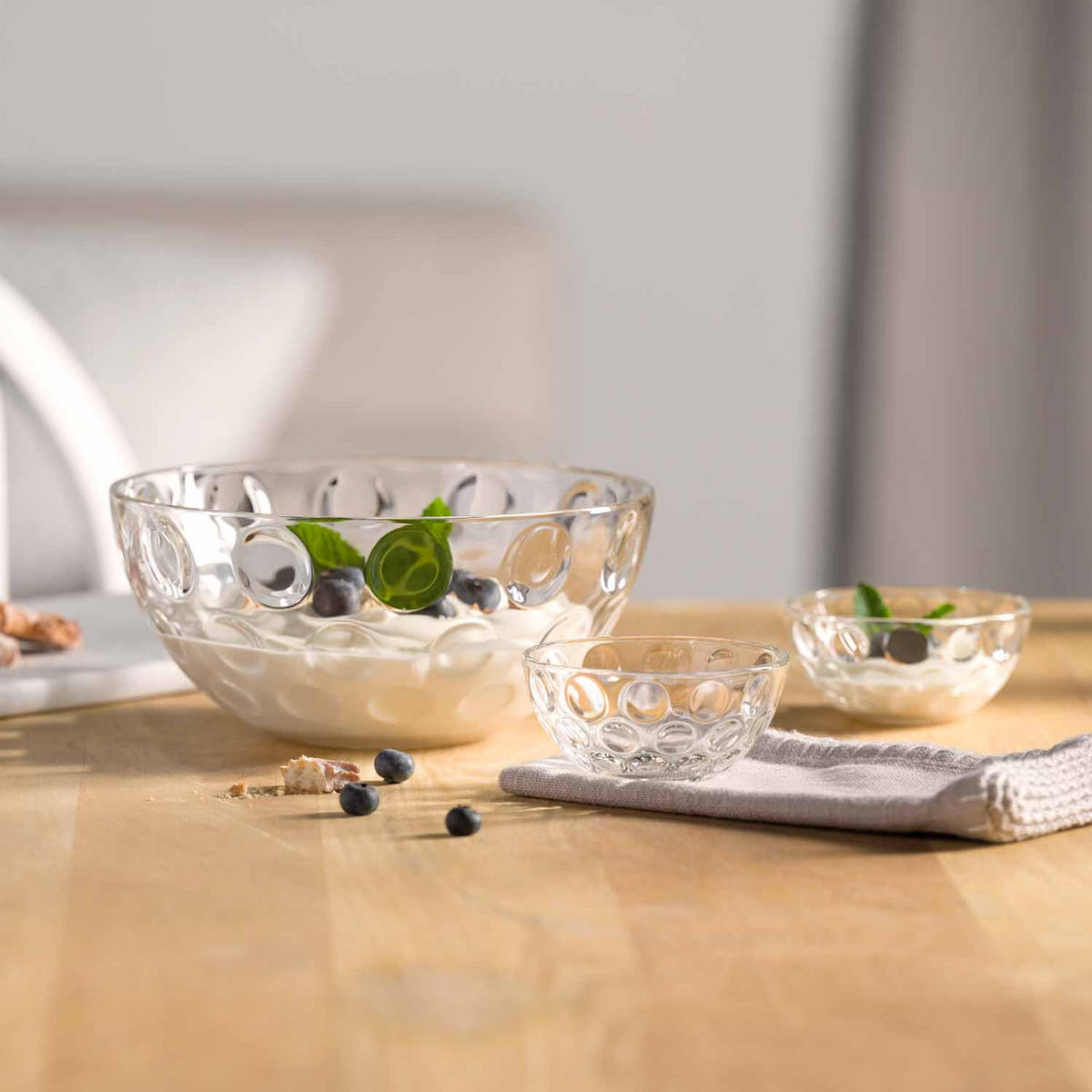 SCHALE Cucina Optic  - Transparent, Design, Glas (21,50/10,00/21,50cm) - Leonardo