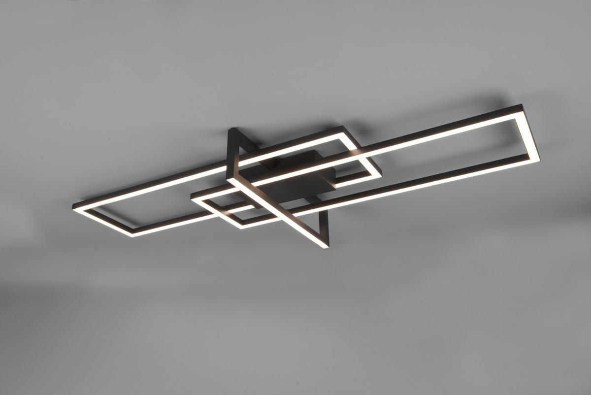 LED-DECKENLEUCHTE   - Schwarz, Design, Metall (100/11,5/40cm) - Trio Leuchten