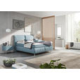 BOXSPRINGBETT 180/200 cm  in Hellblau  - Alufarben/Hellblau, KONVENTIONELL, Textil (180/200cm) - Dieter Knoll