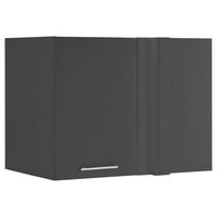 AUFSATZSCHRANK 100/76/68 cm  in  - Chromfarben/Anthrazit, Design, Holzwerkstoff/Metall (100/76/68cm)