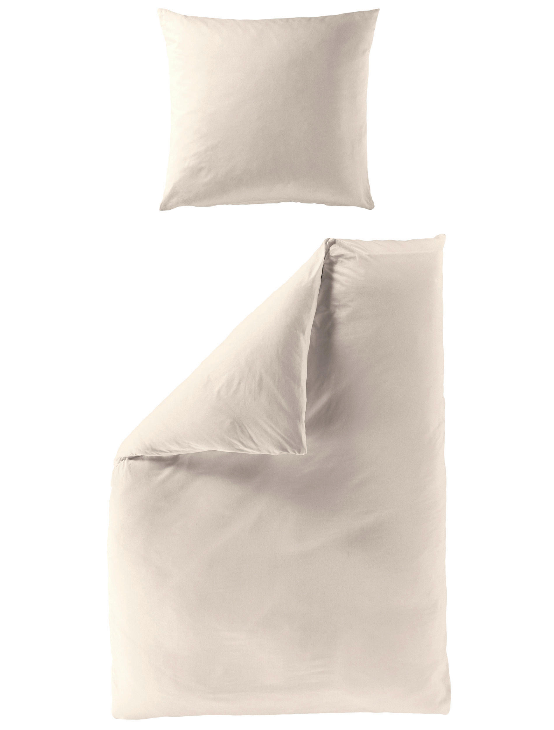 BETTWÄSCHE Biber 135/200 cm  - Creme, Basics, Textil (135/200cm) - Bierbaum