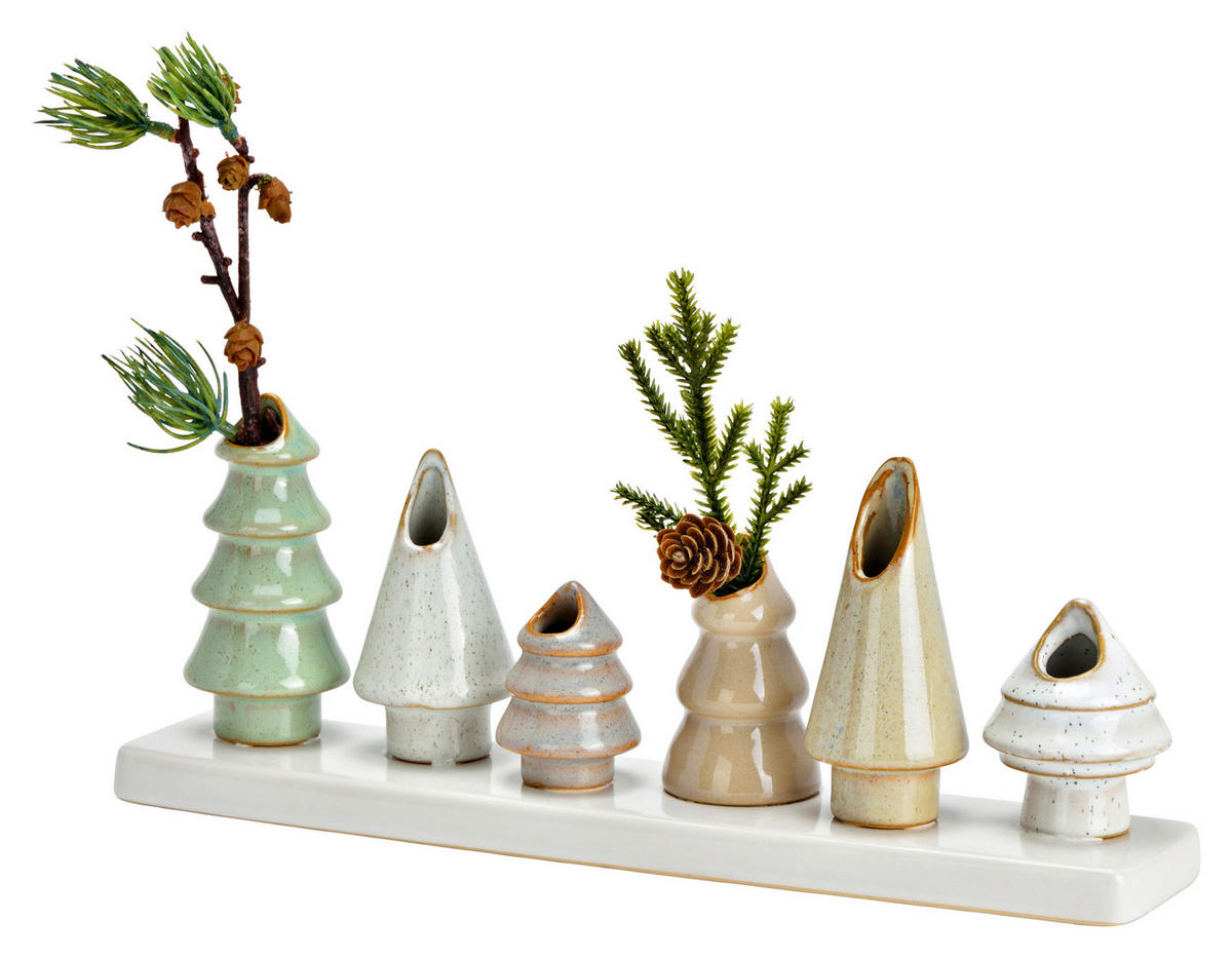 VASE  - Multicolor, Basics, Keramik (30,0/11,0/6,0cm)