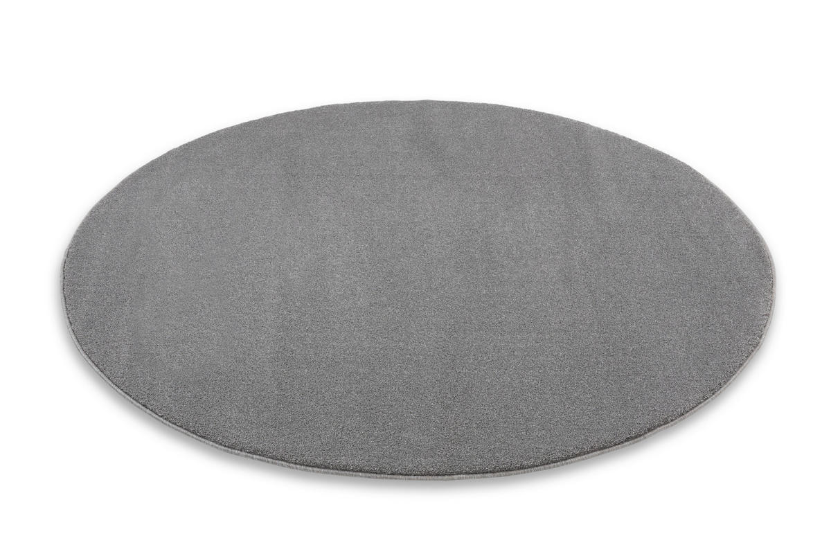 WEBTEPPICH 160/160 cm Pure Silberfarben  - Silberfarben, Basics, Textil (160/160cm) - Novel