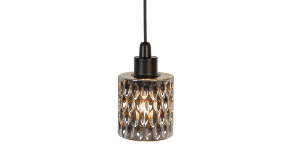 HÄNGELEUCHTE 90/11/112 cm - Graubraun, Trend, Glas/Metall (90/11/112cm) - Novel