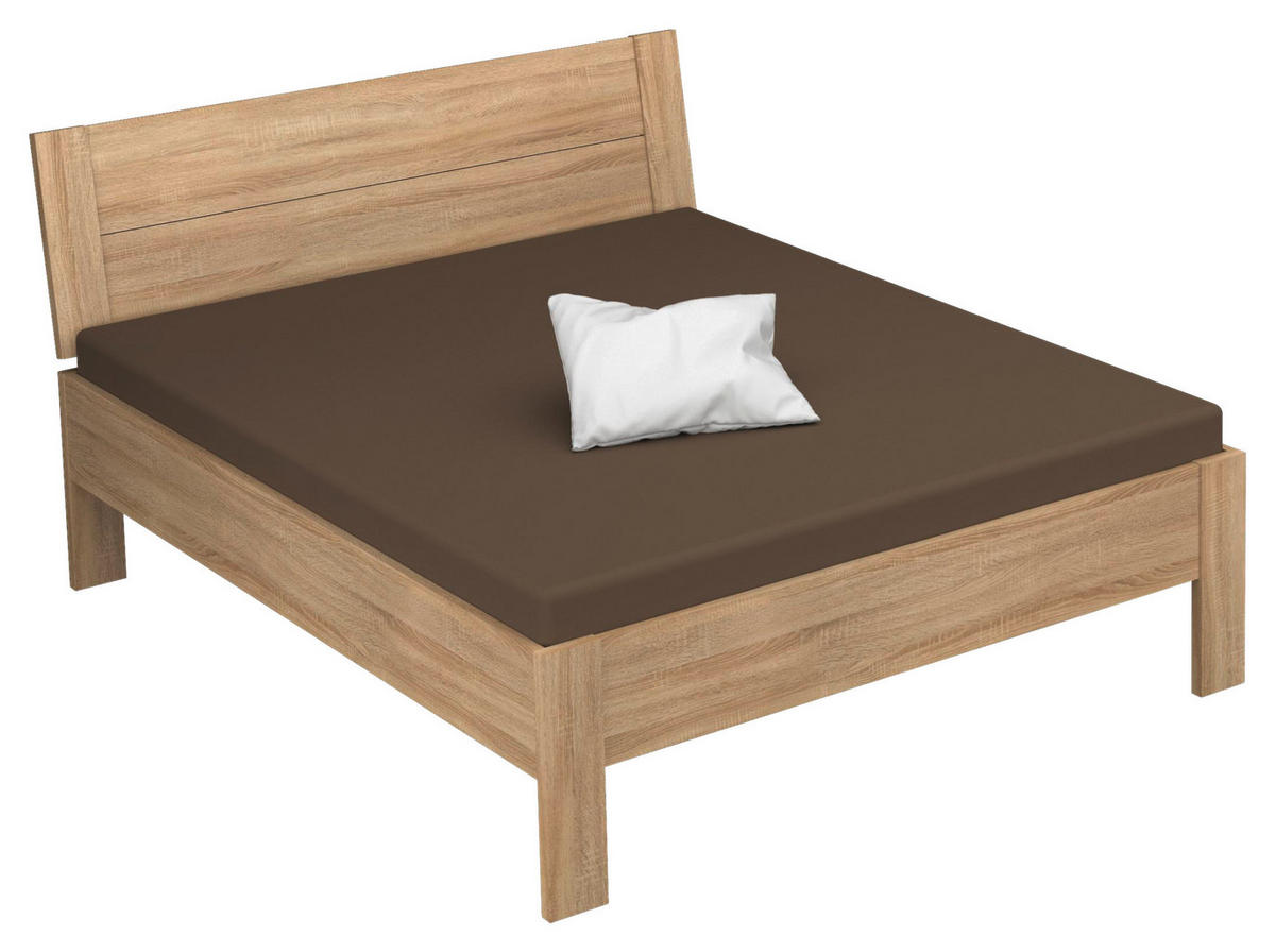 BETT 160/200 cm  in Sonoma Eiche  - Sonoma Eiche, Design, Holzwerkstoff (160/200cm) - Xora