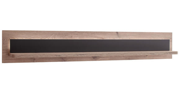 WANDBOARD 150/24/18 cm - Eiche dunkel/Anthrazit, KONVENTIONELL, Holzwerkstoff (150/24/18cm) - Cantus