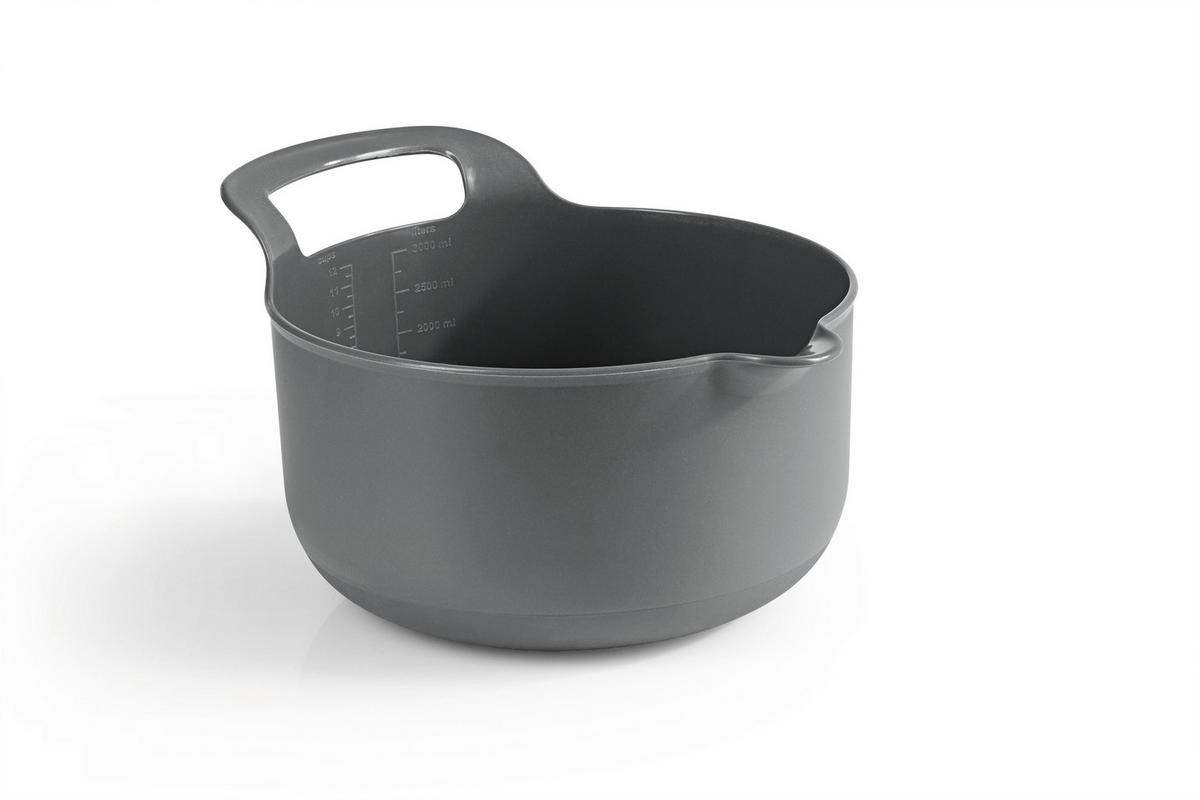 SCHÜSSELSET GOURMETmaxx 4-teilig  - Grau, Basics, Kunststoff (21/15/21cm) - GOURMETMAXX
