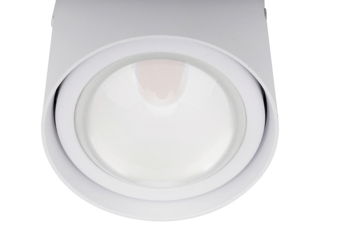 LED-SPOTKOPF Puk 8,4/9 cm  - Weiß, Design, Metall (8,4/9cm) - Novel