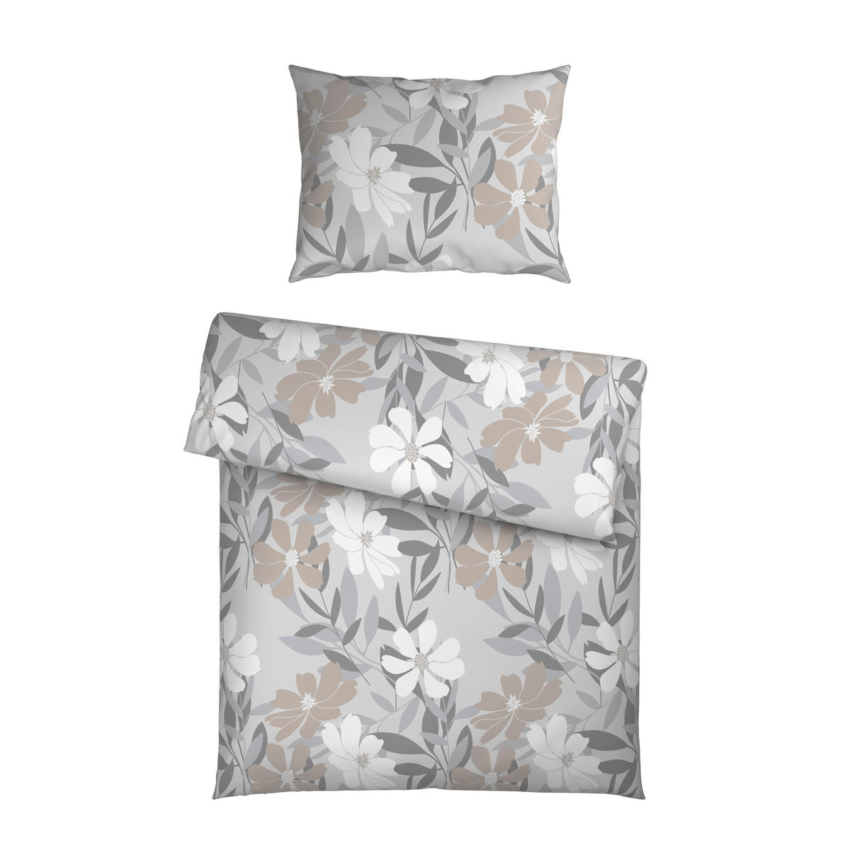 BETTWÄSCHE Mikrofaser 140/200 cm  - Grau, Textil (140/200cm) - Boxxx