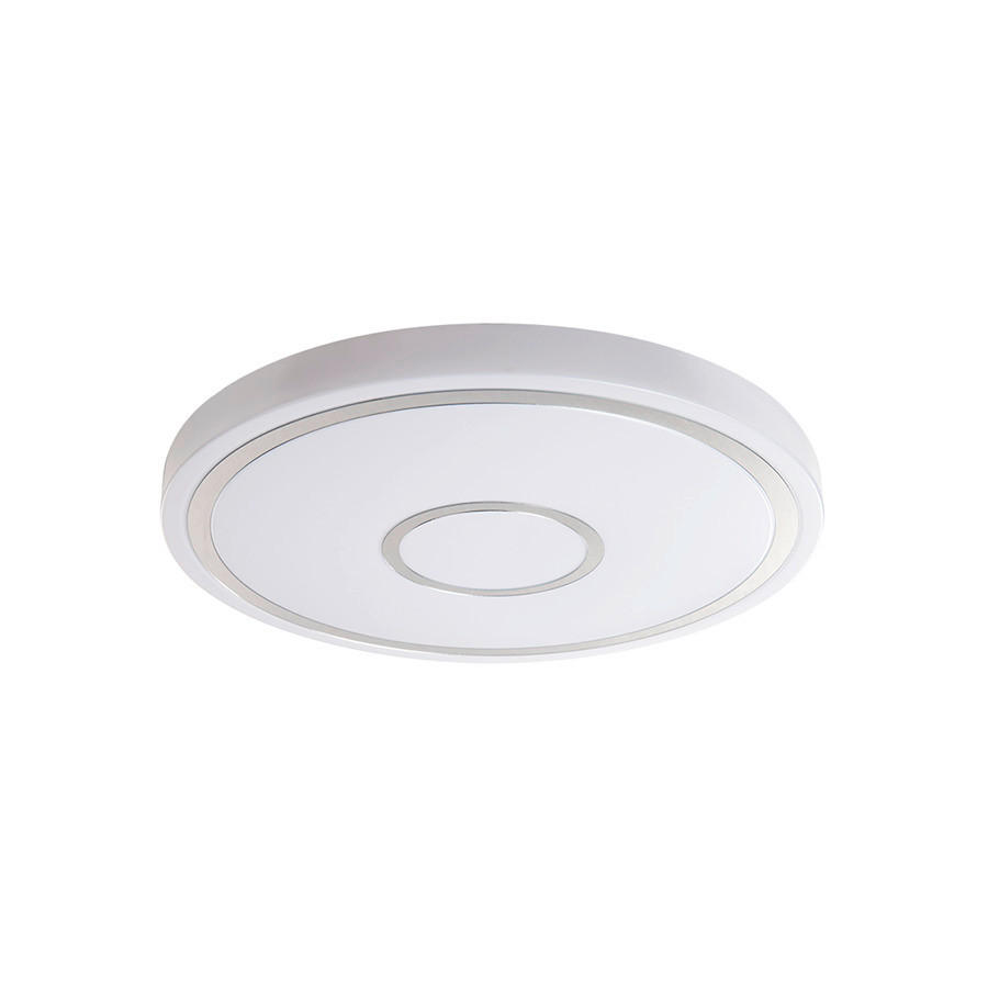 LED MENNYEZETI LÁMPA - fehér, Basics, műanyag/fém (38cm)
