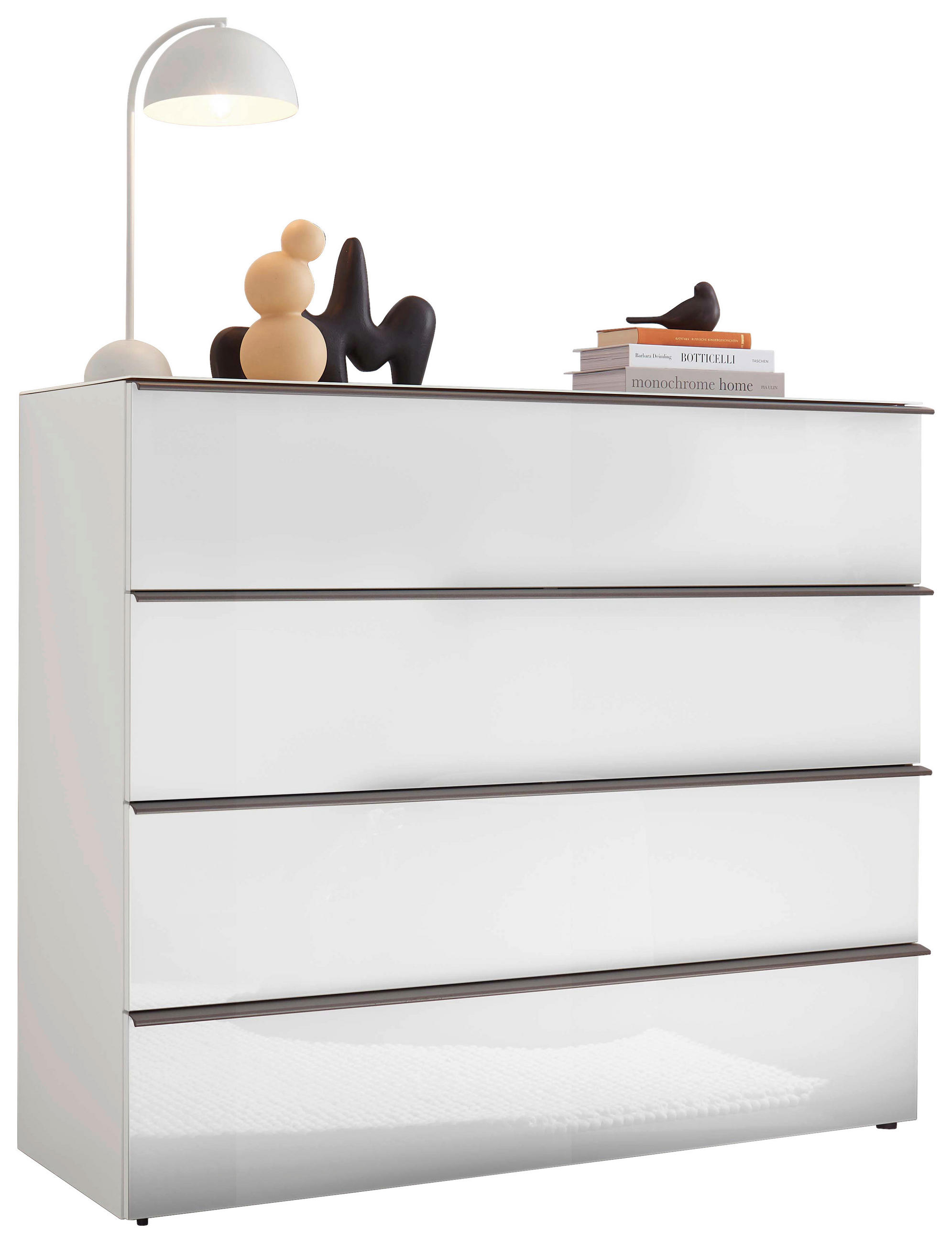 SIDEBOARD  in 120/104/43 cm  - Schieferfarben/Schwarz, Basics, Glas/Holzwerkstoff (120/104/43cm) - Dieter Knoll