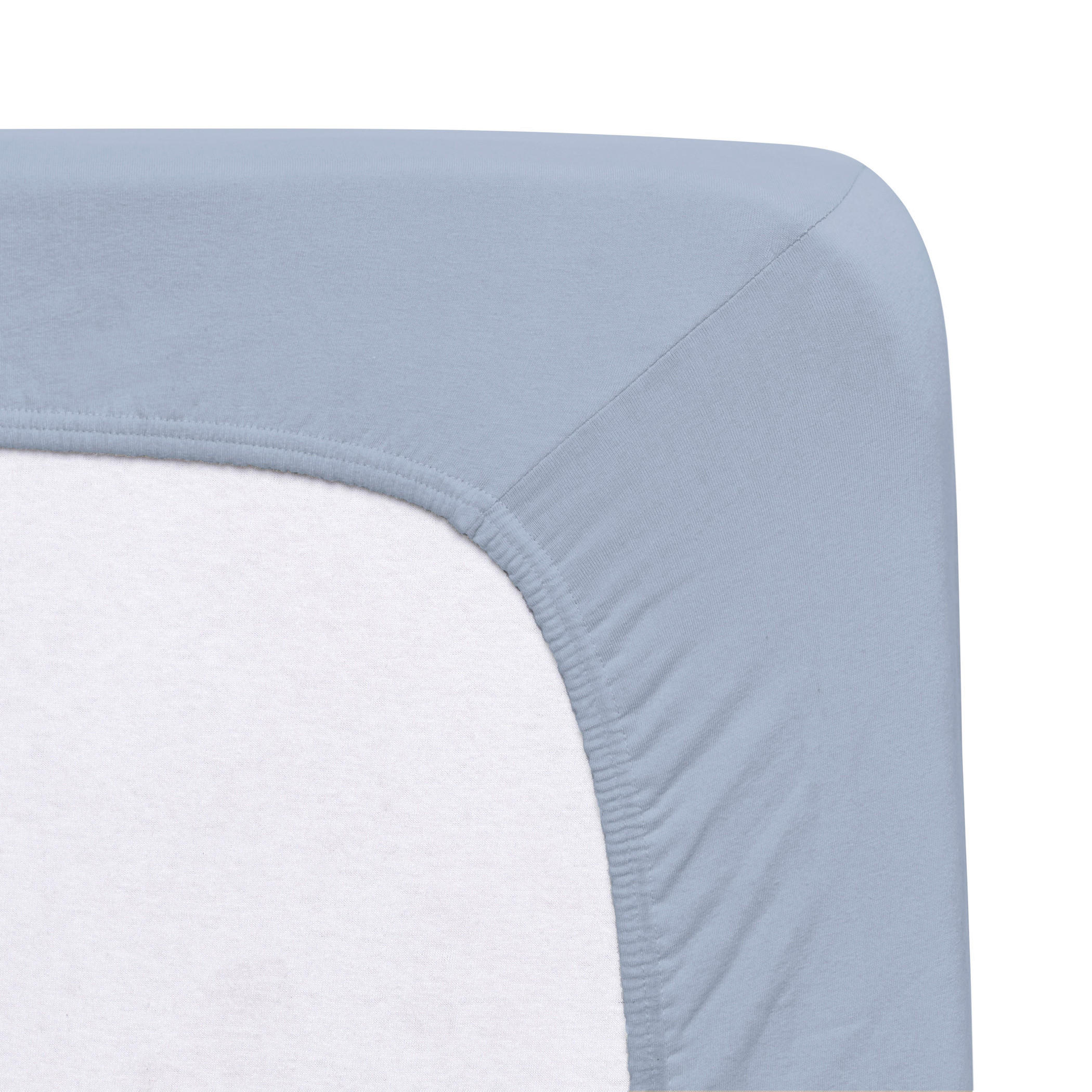 SPANNBETTTUCH Jersey 90-100/200-220 cm  - Pastellblau, Basics, Textil (90-100/200-220cm) - Florella