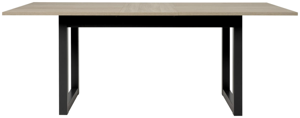 JEDILNA MIZA, hrast sonoma  - hrast sonoma/antracit, Natur, leseni material (160/90/75cm) - MID.YOU