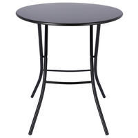 GARTENKLAPPTISCH 67/67/73 cm Metall rund  - Schwarz, KONVENTIONELL, Metall (67/67/73cm) - FIAM