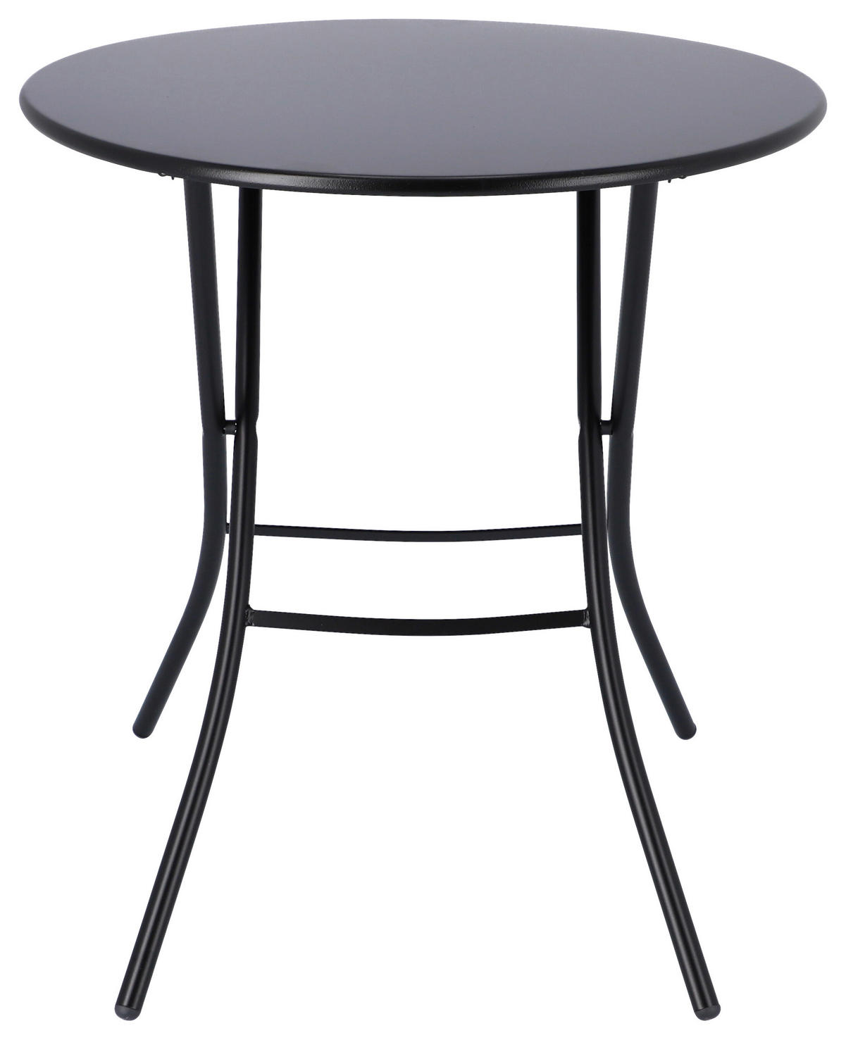 GARTENKLAPPTISCH 67/67/73 cm Metall rund  - Schwarz, KONVENTIONELL, Metall (67/67/73cm) - FIAM