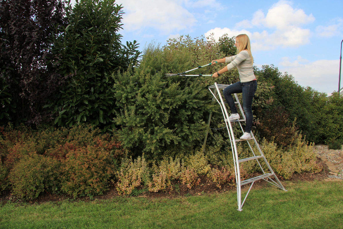 LEITER - Silberfarben, Basics, Metall (125/180/20cm) - Ambia Garden