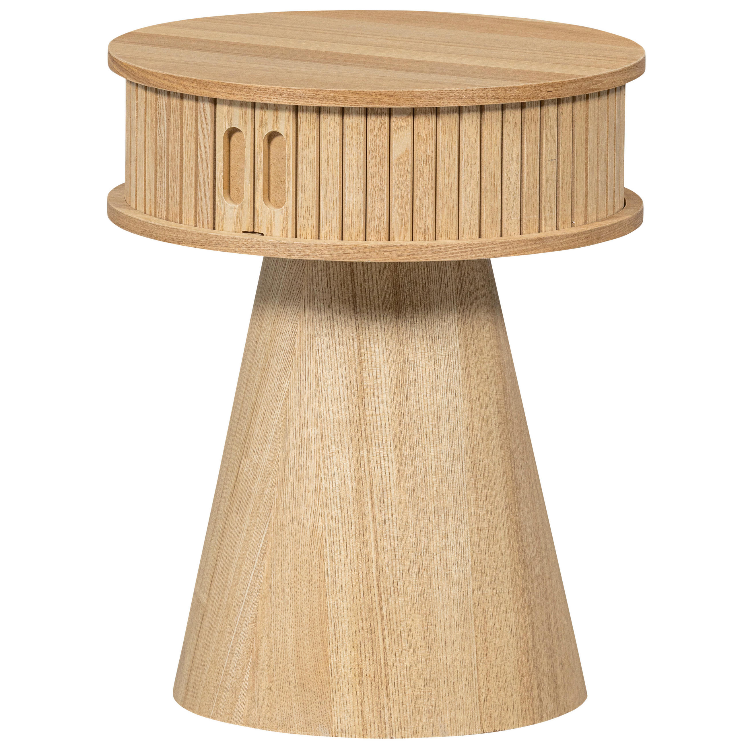 NACHTTISCH Pappel  - Naturfarben, Design, Holz/Holzwerkstoff (38/38/46cm) - Livetastic
