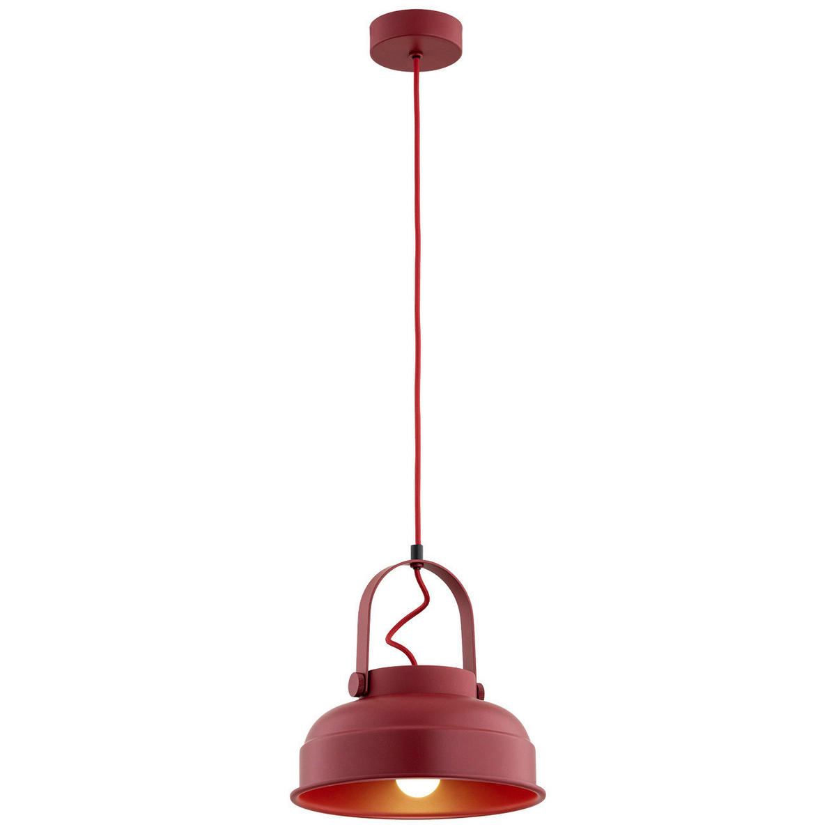 HÄNGELEUCHTE 109,5/26/26 cm  - Rot, Basics, Metall (109,5/26/26cm)