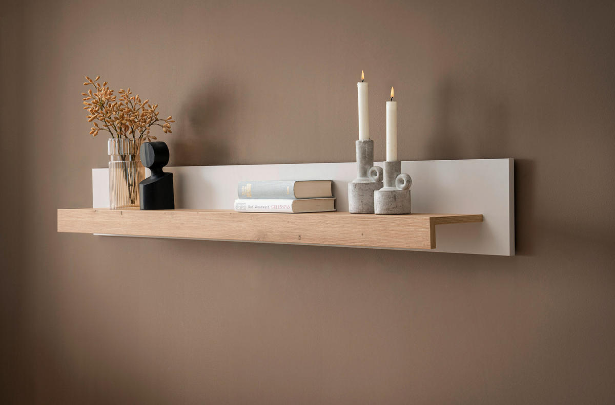 WANDBOARD in 159/20/18 cm Eiche Artisan  - Eiche Artisan, Design, Holzwerkstoff (159/20/18cm) - MID.YOU