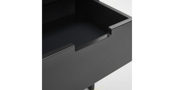 NACHTSCHRANK 47,6/74/40 cm - Anthrazit/Schwarz, Design, Holzwerkstoff/Metall (47,6/74/40cm) - Novel