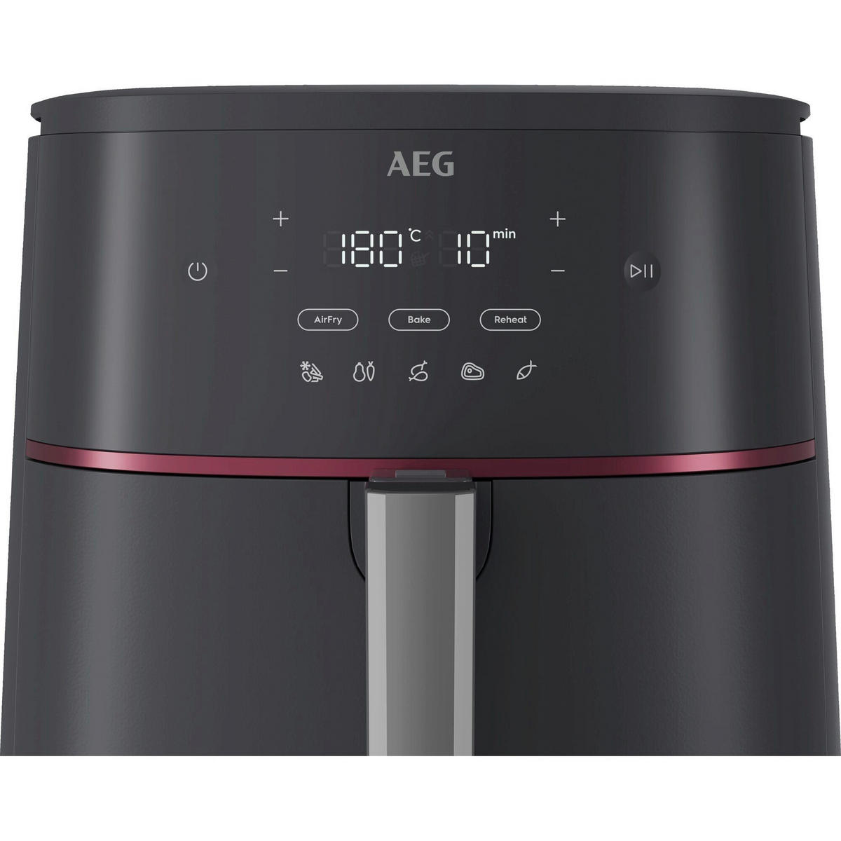 HEIßLUFTFRITTEUSE Design Collection 5 L  - Schwarz, Basics, Kunststoff (29,4/41,5/30,3cm) - AEG