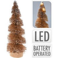 DEKOBAUM  - Braun, Basics, Kunststoff (11/11/30cm) - X-Mas