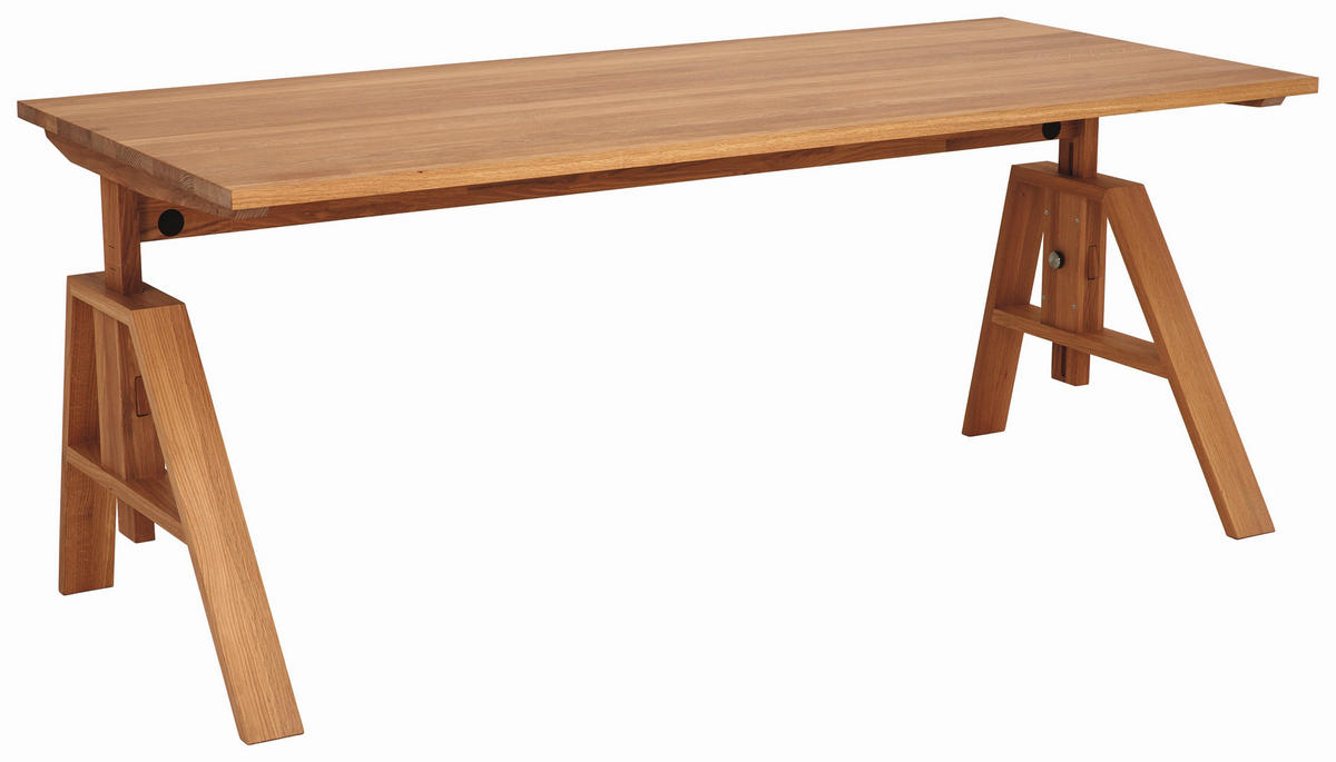 SCHREIBTISCH 180/80/68-81 cm  in Eichefarben  - Eichefarben, Design, Holz (180/80/68-81cm) - TEAM 7