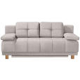 BOXSPRINGSOFA in Webstoff Naturfarben  - Eichefarben/Naturfarben, MODERN, Holz/Textil (202/92/104cm) - Novel