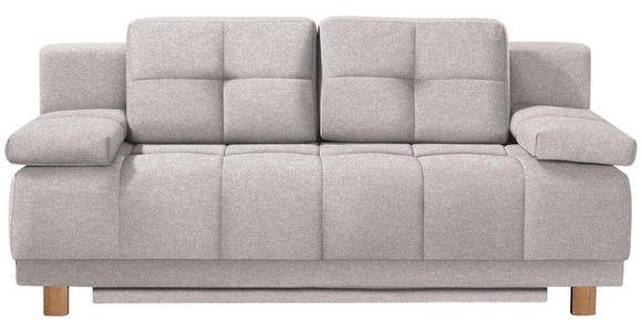 BOXSPRINGSOFA in Webstoff Naturfarben  - Eichefarben/Naturfarben, MODERN, Holz/Textil (202/92/104cm) - Novel