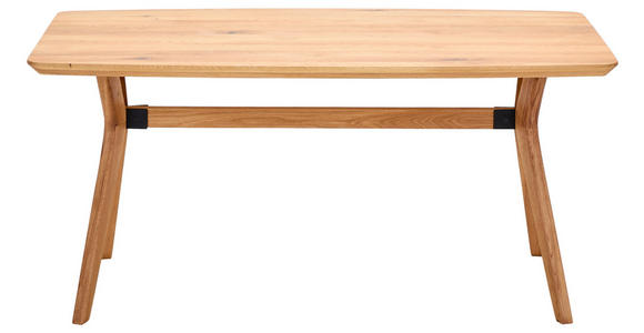 ESSTISCH Eiche massiv rechteckig Eichefarben - Eichefarben, Design, Holz (160/90/75cm) - Linea Natura
