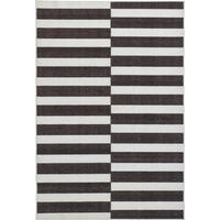 TUFTTEPPICH 130/190 cm MESIO STRIDER, waschbar Schwarz, Grauweiß rechteckig  - Grauweiß/Schwarz, Design, Kunststoff/Textil (130/190cm) - Lindorug