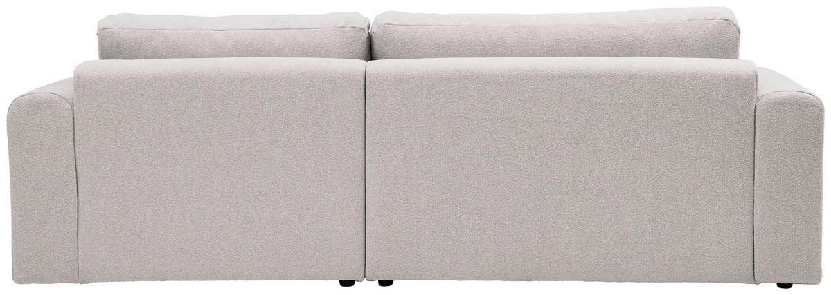ECKSOFA Perlmutt Bouclé Rückenkissen, Rücken echt  - Perlmutt/Schwarz, KONVENTIONELL, Kunststoff/Textil (257/170cm) - Tom Tailor