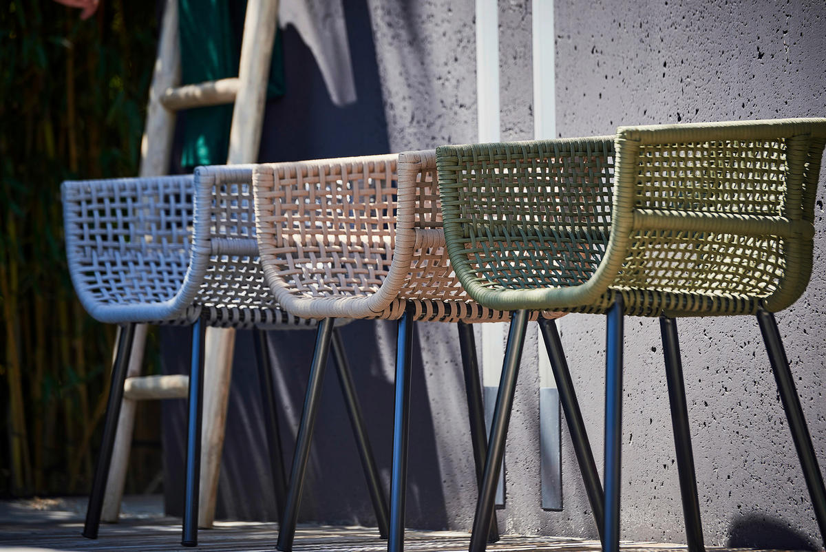 GARTENSESSEL Schwarz, Taupe  - Taupe/Schwarz, MODERN, Kunststoff/Metall (63/75/53cm) - Jan Kurtz