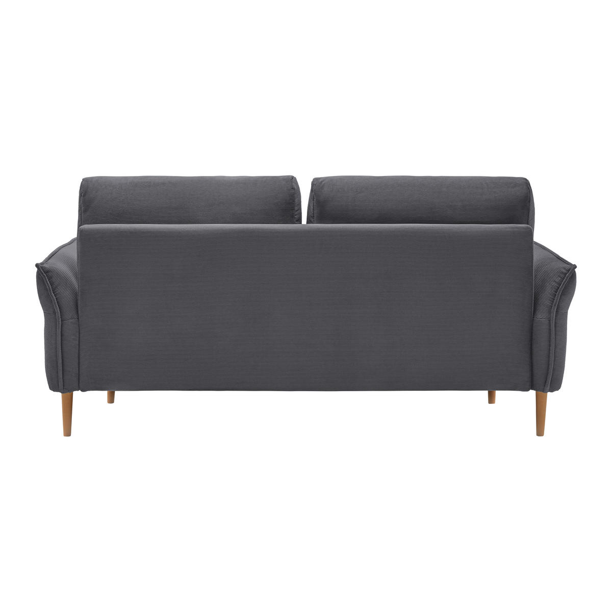 3-SITS SOFFA i manchester mörkgrå  - mörkgrå/naturfärgad, Modern, trä/textil (183/85/92cm) - MID.YOU