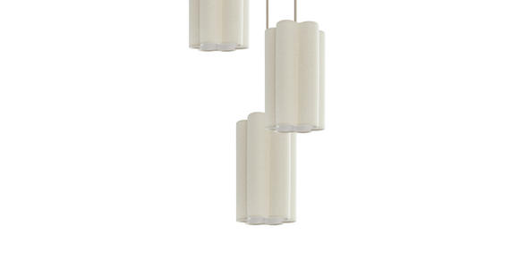 HÄNGELEUCHTE 34/120 cm  - Beige, Trend, Kunststoff/Textil (34/120cm) - Novel