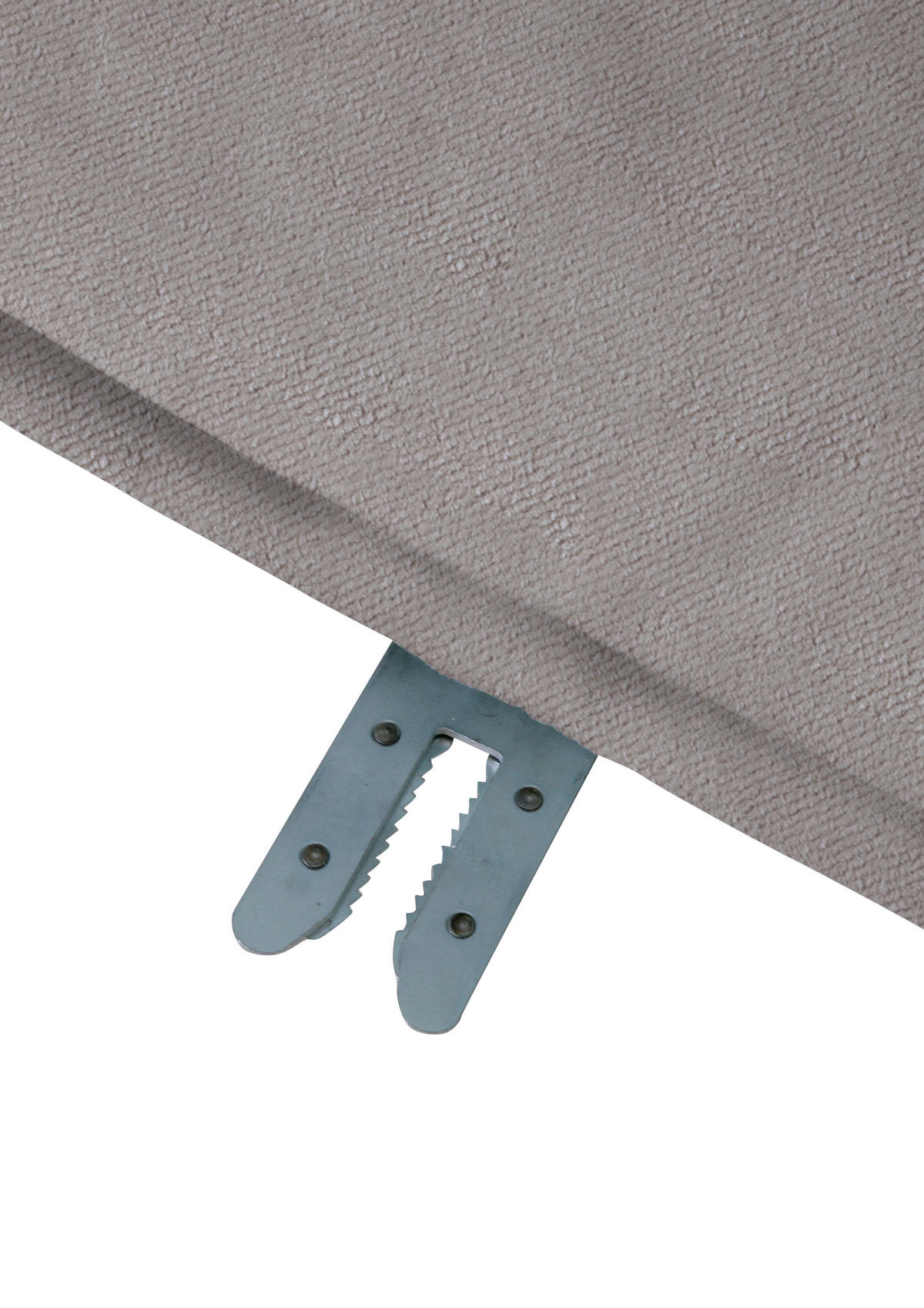 SOFAELEMENT in Plüsch Greige  - Greige/Schwarz, KONVENTIONELL, Kunststoff/Textil (125/66/155cm) - Carryhome