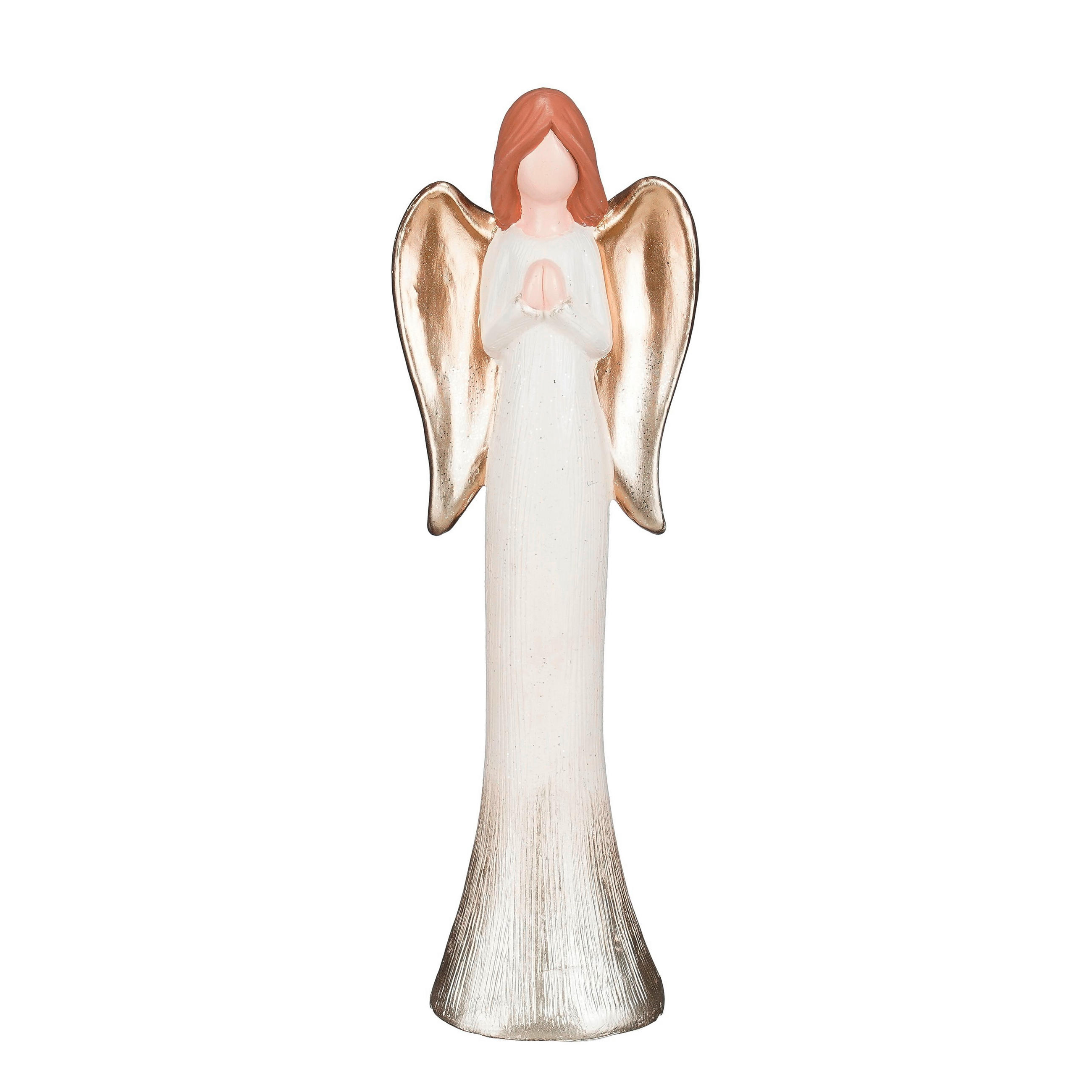 OKRASNI ANGEL - bela, Basics, keramika (11,5/8.5/36cm)